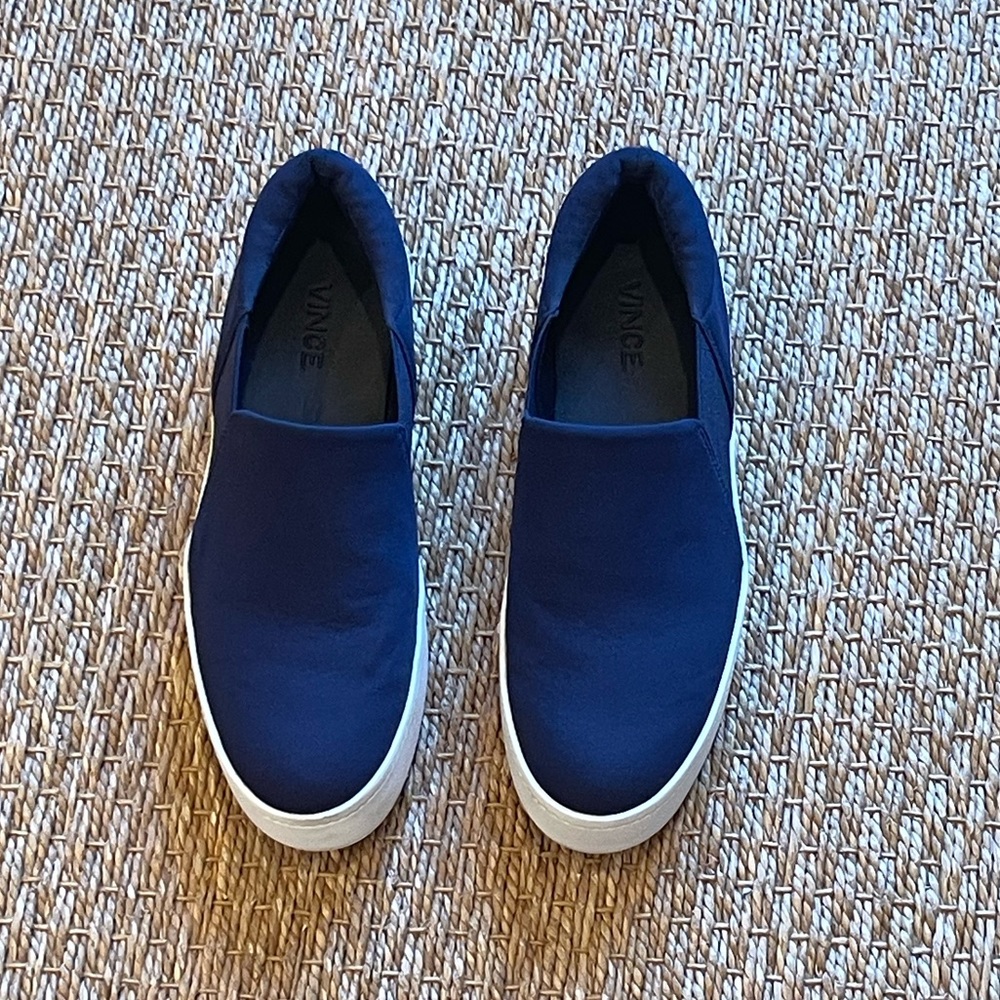 Vince Navy Slip-On Platform Sneaker | SZ US 6.5 / EU 36.5 - Picture 2 of 7